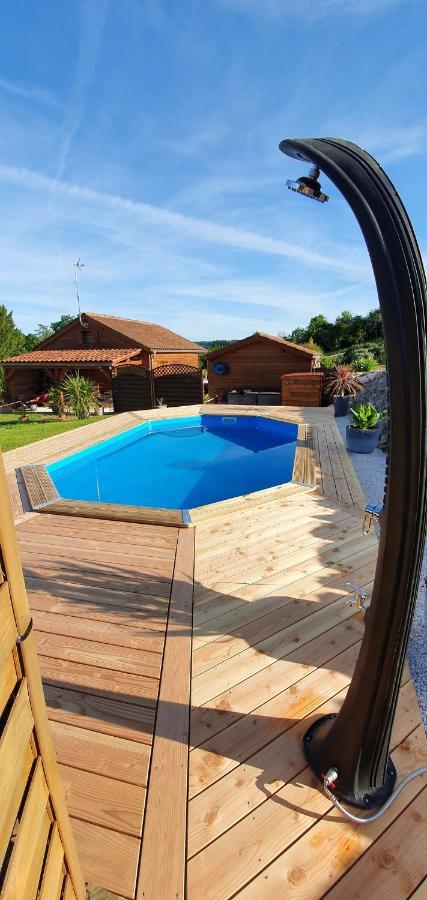Chalet Charmant A Dausse Avec Piscine Et Jardin ภายนอก รูปภาพ